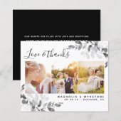 Carte de remerciements Mariage Eucalyptus (Devant / Derrière)