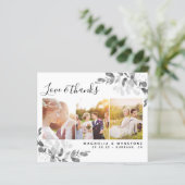 Carte de remerciements Mariage Eucalyptus (Debout devant)