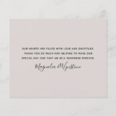 Carte de remerciements Mariage Eucalyptus (Dos)