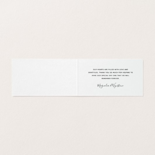 Carte de remerciements Mariage Eucalyptus (Inside Unfolded)