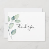 Carte De Remerciements Mariage Feuille classique (Devant)