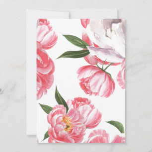Carte De Remerciements Mariage Fleur Rose
