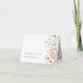 Carte de remerciements Mariage fleur sauvage (Devant)