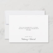 Carte de remerciements Mariage Fleur sauvage (Dos)