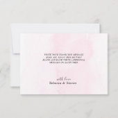 Carte De Remerciements Mariage fleur sauvage coloré chic (Dos)