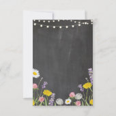 Carte de Remerciements Mariage Fleurs Sauvages (Dos)