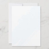 Carte De Remerciements Mariage Floral d'Hydrangea Bleu (Dos)