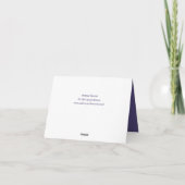 Carte De Remerciements Mariage Floral moderne (Dos)