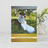 Carte de remerciements Mariage forestier enchanté (Debout devant)