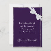 Carte De Remerciements Mariage Gatsby Deco classique MerciManuela25003a (Dos)