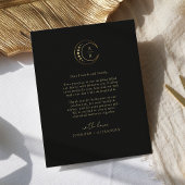 Carte De Remerciements Mariage Gold Moon