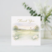 CARTE DE REMERCIEMENTS MARIAGE GOLF (Debout devant)