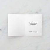 Carte De Remerciements Mariage gothique de vampire de l'Union obscure (Intérieur)