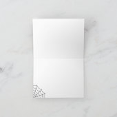 Carte De Remerciements Mariage gothique noir et blanc (Intérieur)