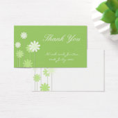Carte de remerciements Mariage Green Daisy (Bureau)