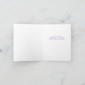 Carte de remerciements Mariage Hydrangea Bouquet (Intérieur)
