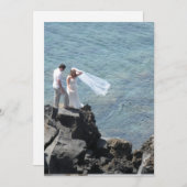 Carte De Remerciements mariage île (Devant / Derrière)