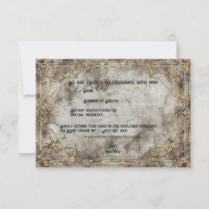 Carte de remerciements Mariage Imaginaire Dwarven