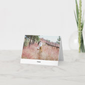 Carte de remerciements Mariage Imaginaire violet (Dos)