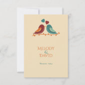 Carte De Remerciements Mariage Inséparable (Devant)