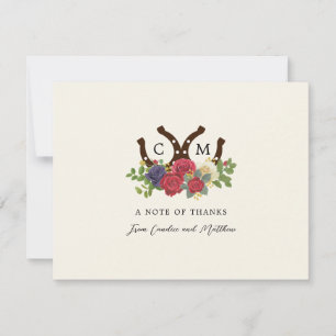 Carte De Remerciements Mariage inspiré par Kentucky Derby