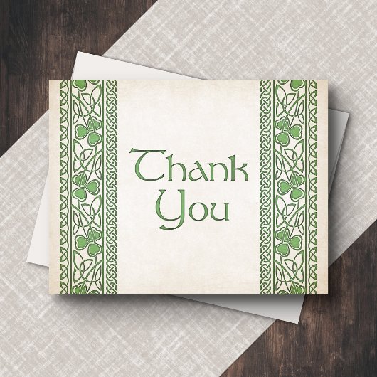 Carte De Remerciements Mariage irlandais de St. Patrick