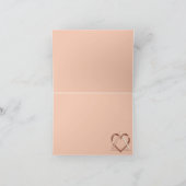 Carte De Remerciements Mariage Juif Copper Heart & Soul (Intérieur)