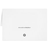 Carte de remerciements Mariage lesbien blanc à l'i (Dos Horizontal)