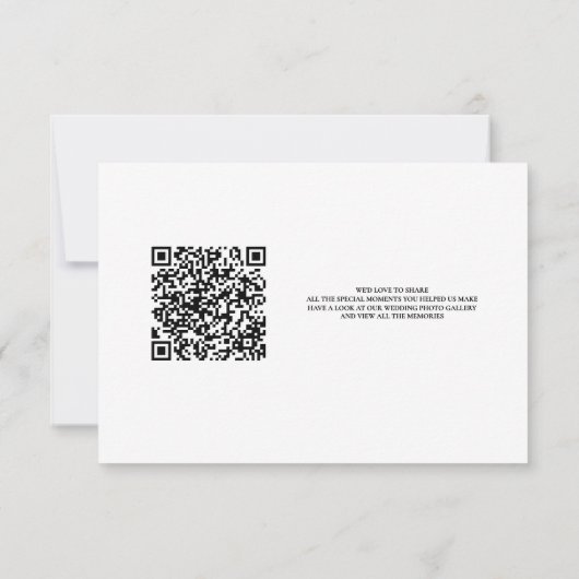 Carte de remerciements Mariage Lily et Plum (Dos)