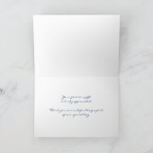 Carte de remerciements Mariage Lime Blue Chevron (Intérieur)