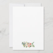 Carte De Remerciements Mariage Love and Thanks Pink Blush Floral Photo (Dos)