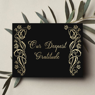 Carte de remerciements Mariage médiéval royal Rose