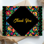 Carte De Remerciements Mariage mexicain coloré