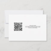 Carte de remerciements Mariage minimal avec code Q (Dos)