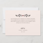 Carte De Remerciements Mariage minimal moderne Script 2 Photos (Dos)