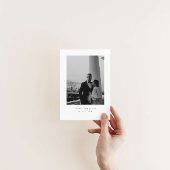 Carte de remerciements Mariage minimaliste