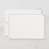 Carte De Remerciements Mariage minimaliste élégant Monogramme moderne (Dos)