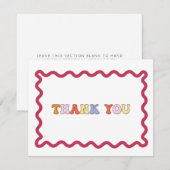 Carte de remerciements Mariage moderne (Devant / Derrière)