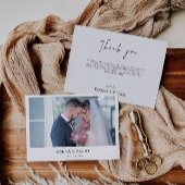 Carte de remerciements Mariage moderne