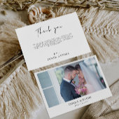 Carte de remerciements Mariage moderne