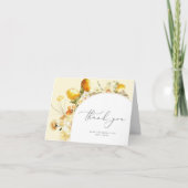 Carte De Remerciements Mariage moderne arceau lemon shower (Devant)