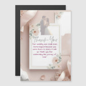 Carte de remerciements Mariage moderne Blush & Bre (Devant / Derrière)