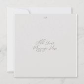 Carte de remerciements mariage Monogramme (Dos)