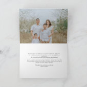 Carte De Remerciements Mariage Monogramme Classique (Intérieur)