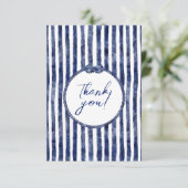 Carte De Remerciements Mariage nautique côtier (Debout devant)