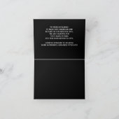 Carte de remerciements mariage noir (Intérieur)