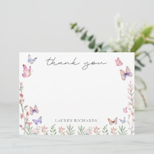 Carte De Remerciements Mariage papillons modernes Baby Shower