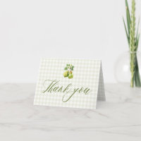 Mariage Parfait Paire Moderne Vert Gingham Cadeau