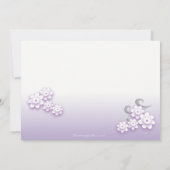 Carte de remerciements mariage Pastel lovebirds (Dos)