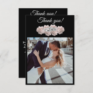 Carte De Remerciements Mariage Pastel Pink Peony-Photo